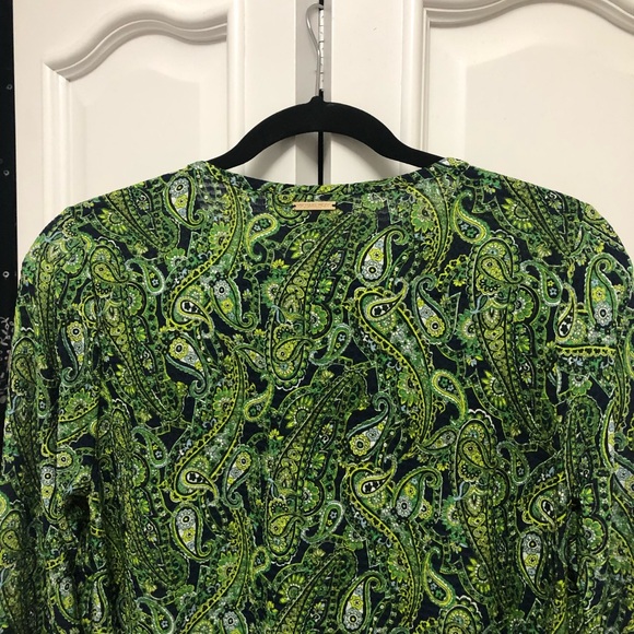 Michael Kors green top Small - Picture 3 of 4